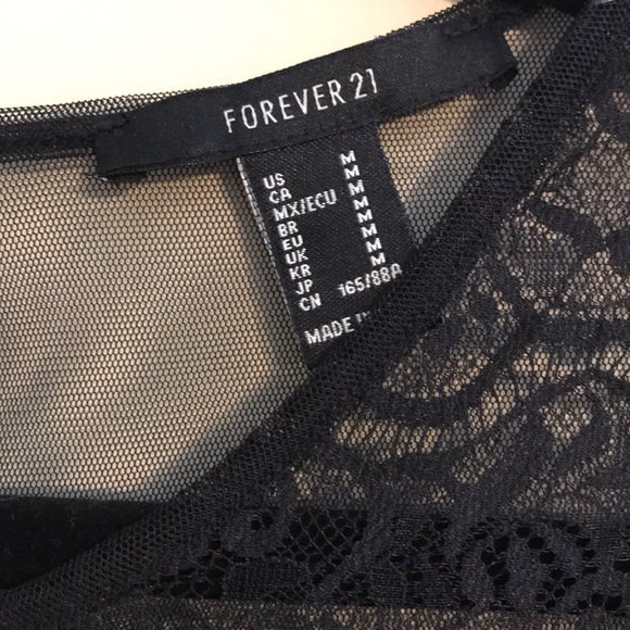 Black lace mini dress - Picture 3 of 3